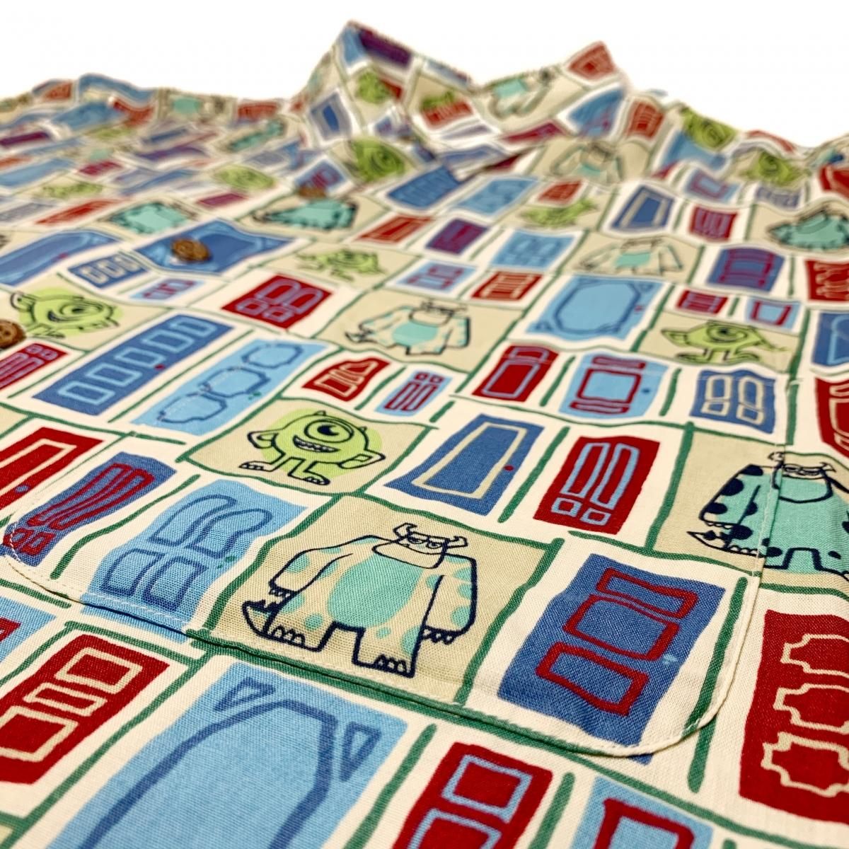 Deadstock REYN SPOONER × MONSTERS INC Rayon Aloha Shirt 生成