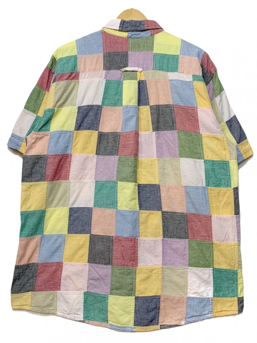 ORVIS Cotton Patchwork BD S/S Shirt マルチカラー L オービス 半袖