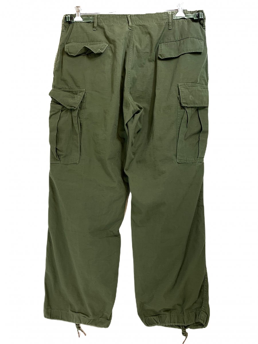 69年製 US ARMY Jungle Fatigue Pants 4th オリーブ LARGE-REGULAR 60s 