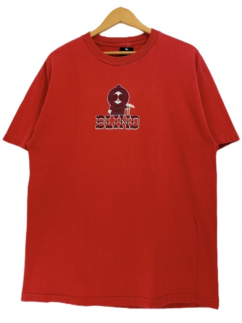 00s BLIND SKATEBOARDS S/S Tee 赤 L ブラインド Tシャツ プリント