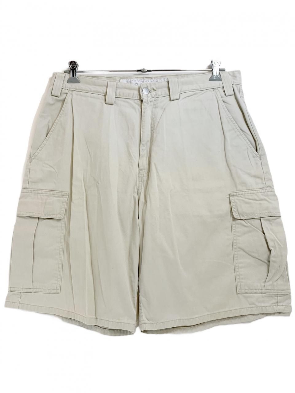 90s Levi's SilverTab Cotton Cargo Shorts ライトカーキ W36 90s Levi's SilverTab Cotton Cargo Shorts ライトカーキ W36