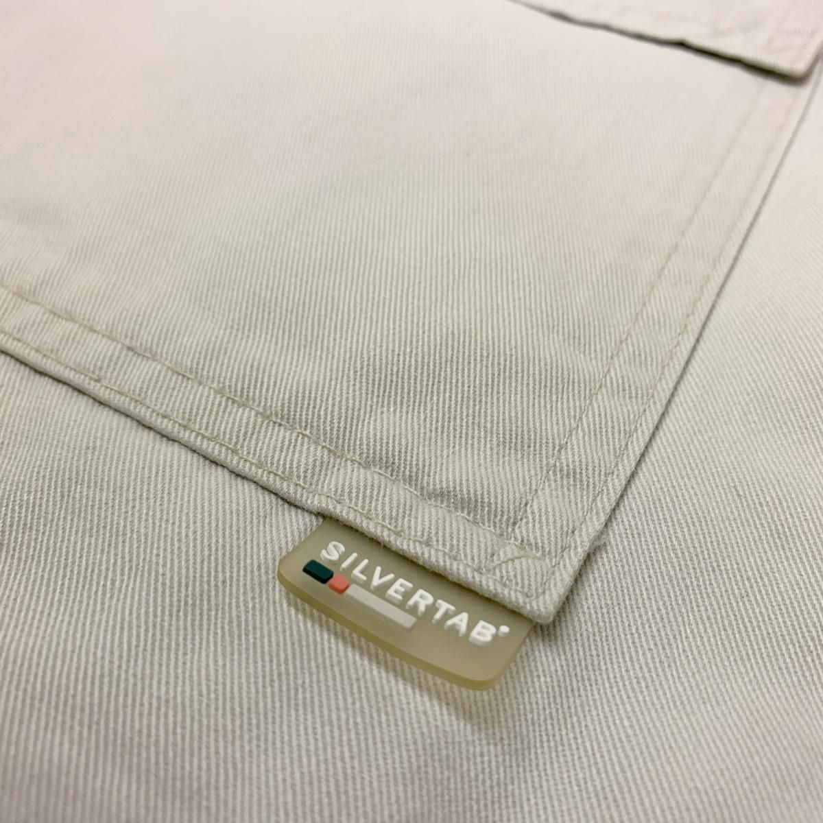 90s Levi's SilverTab Cotton Cargo Shorts ライトカーキ W36