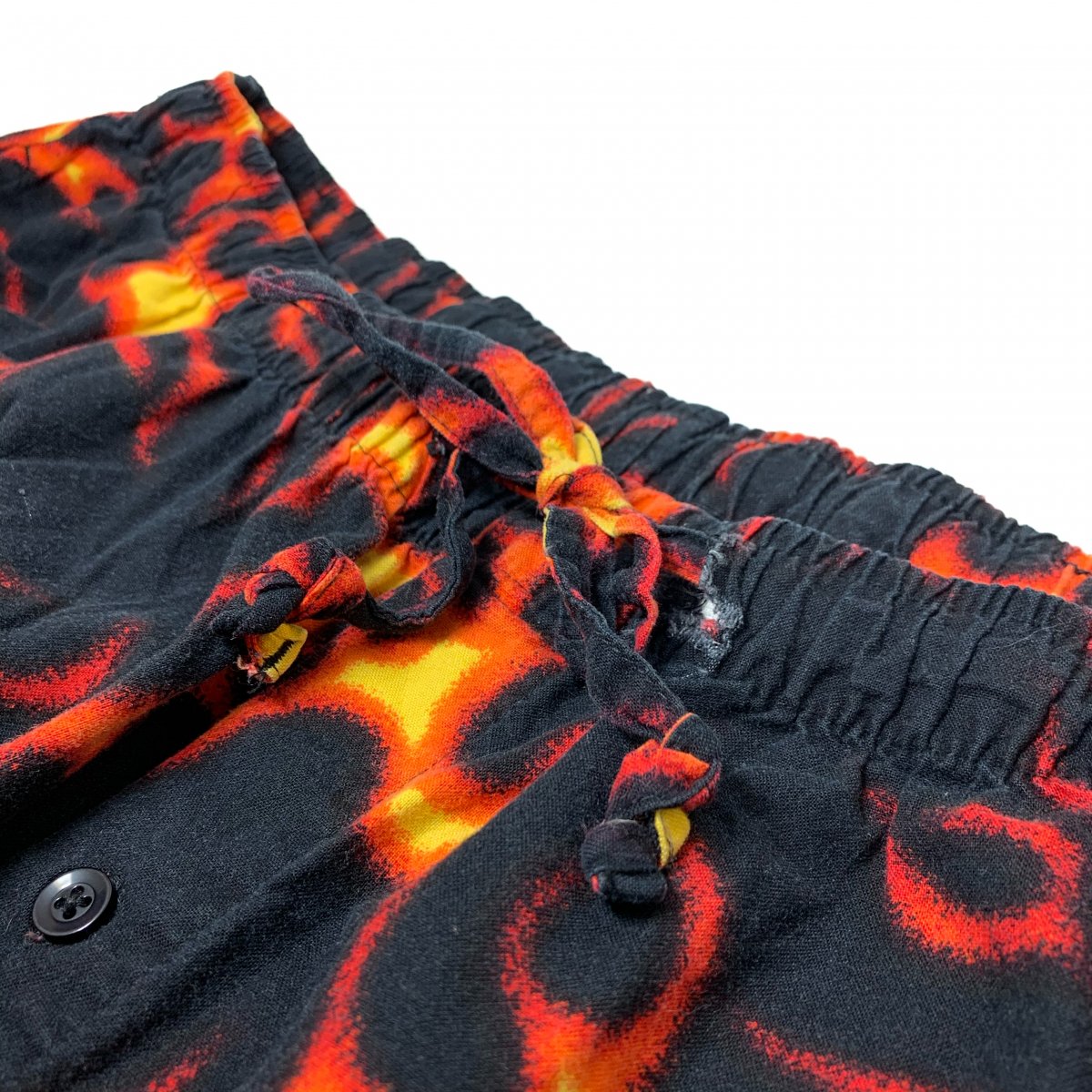 no boundaries Fire Pattern Cotton Easy Pants 黒 XL イージーパンツ no boundaries Fire Pattern Cotton Easy Pants 黒 XL イージーパンツ