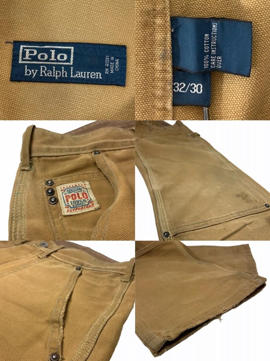 Polo Ralph Lauren Double Knee Painter Pants ベージュ W32×L30 ポロ ...