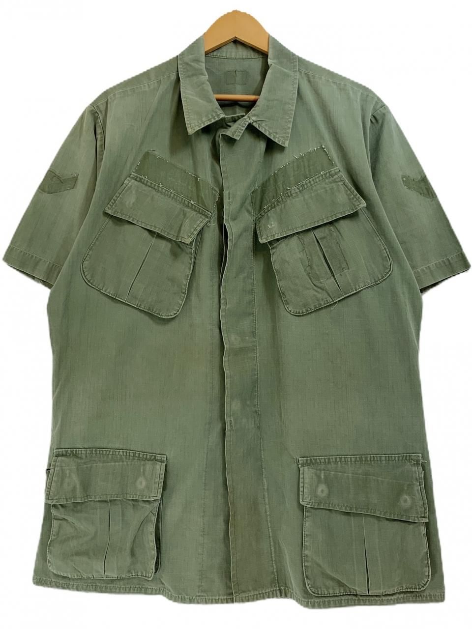 68年製 US ARMY Jungle Fatigue Jacket 4th Remake オリーブ L 60s 米 ...