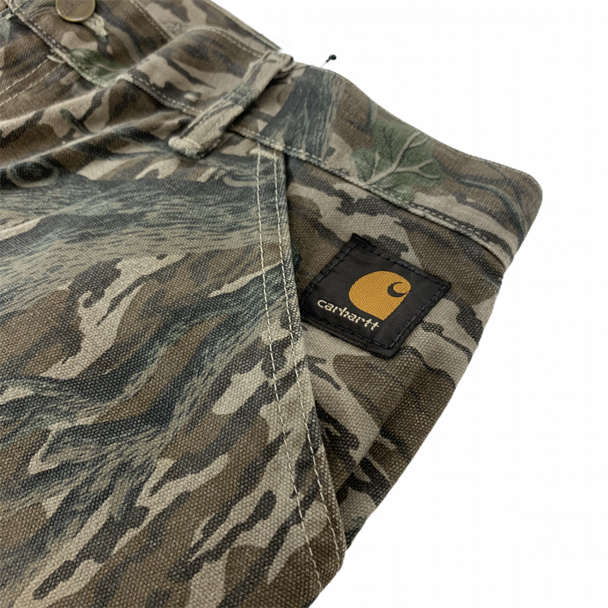 USA製 90s Carhartt Realtree Camo Work Pants カーキ 40×32 カーハート ワークパンツ リアルツリーカモ  迷彩 ダック地 WU345 古着 - NEWJOKE ONLINE STORE