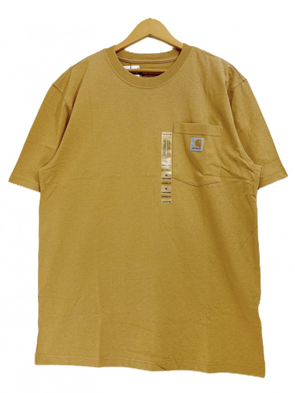 新品 US企画 Carhartt Pocket S/S Tee (YELLOWSTONE HEATHER) カーハート ポケット付 半袖 Tシャツ  ポケT 無地T 黄色 イエロー - NEWJOKE ONLINE STORE