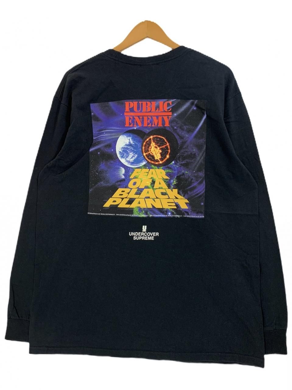 18SS SUPREME × UNDERCOVER × PUBLIC ENEMY Counterattack L/S Tee 黒 ...