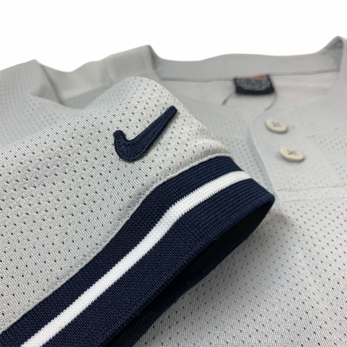 01年製 NIKE Pullover Baseball Shirt 灰 L 00s ナイキ ベース 01年製 NIKE Pullover Baseball Shirt 灰 L 00s ナイキ ベース