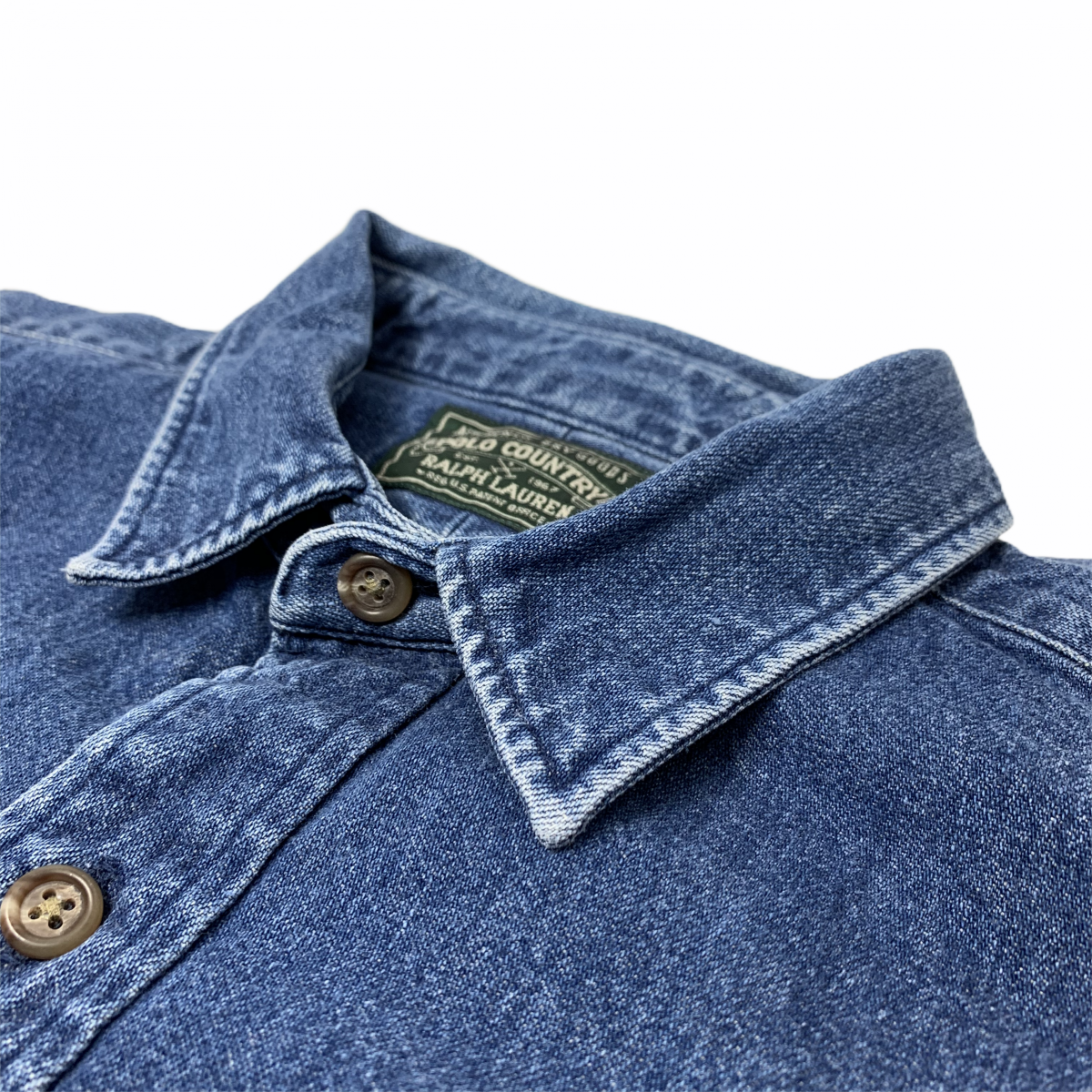 90s POLO COUNTRY Denim L/S Shirt 紺 L ポロカントリー 長袖 90s POLO COUNTRY Denim L/S Shirt 紺 L ポロカントリー 長袖