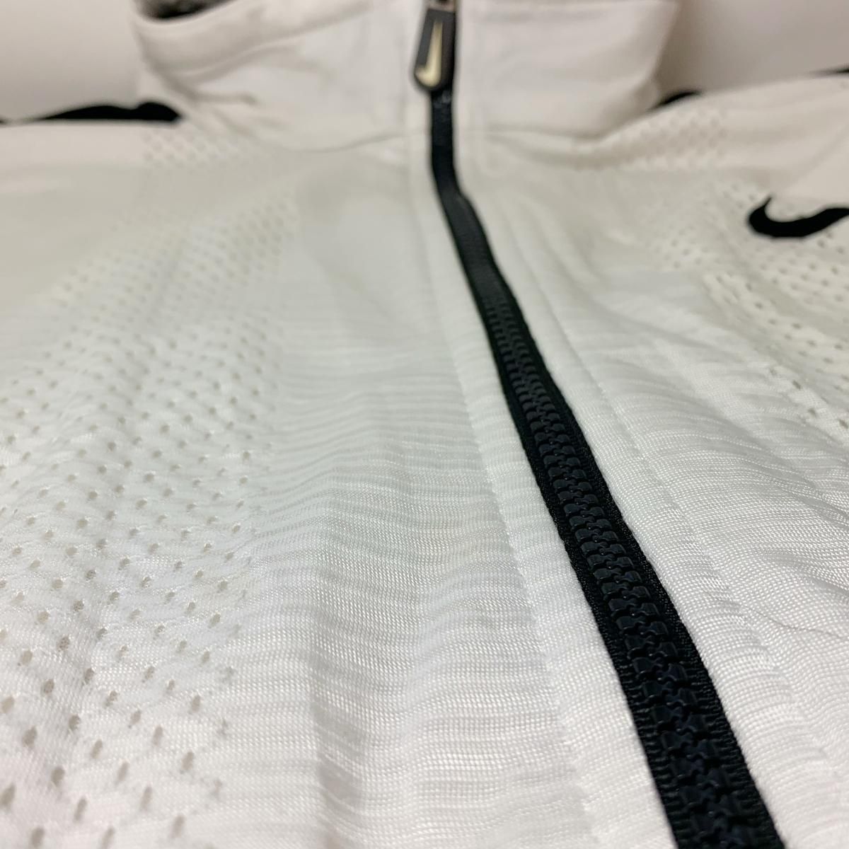 97年製 NIKE Zip Up Jersey 白黒 L 銀タグ 90s ナイキ 97年製 NIKE Zip Up Jersey 白黒 L 銀タグ 90s ナイキ