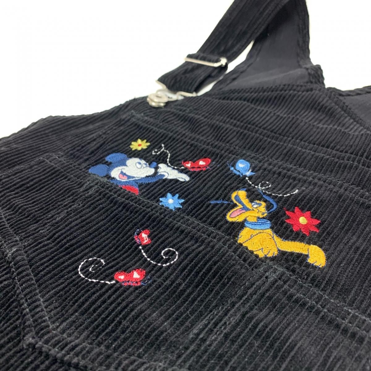 Deadstock DISNEY Corduroy Overall 黒 L ディズニー Deadstock DISNEY Corduroy Overall 黒 L ディズニー