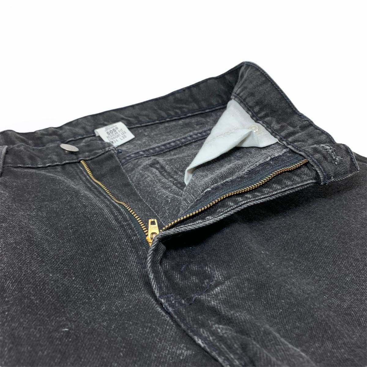 USA製 90s Levi's 505 Black Denim Pants 黒 W34×L30 リーバイス