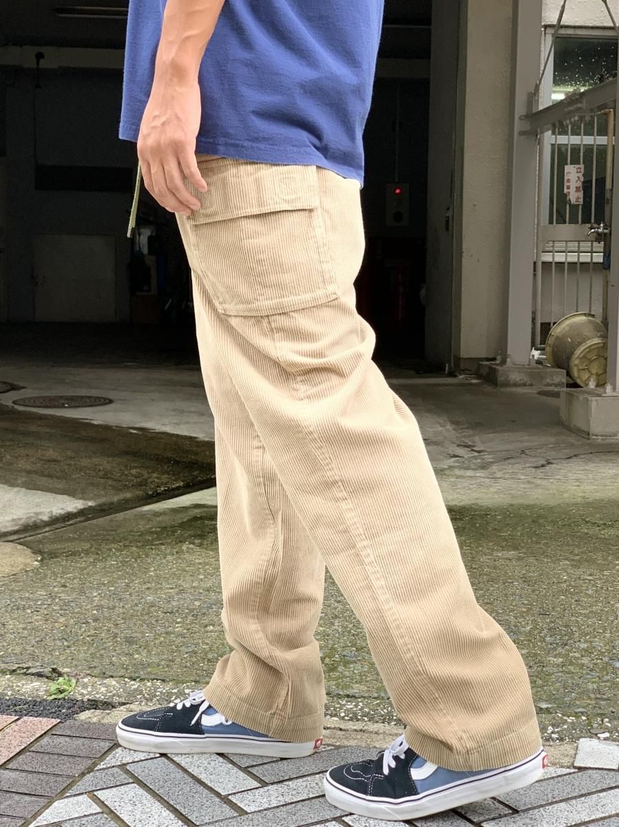 90s TOMMY HILFIGER Corduroy Cargo Pants ベージュ W34×L34