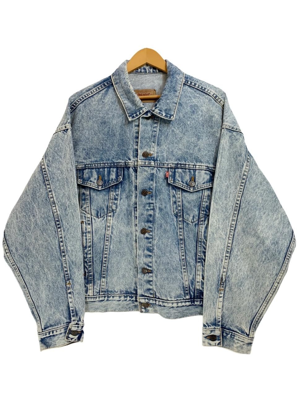 USA製 90s Levi's 70507-0219 Chemical Wash Denim Jacket 薄青 XL