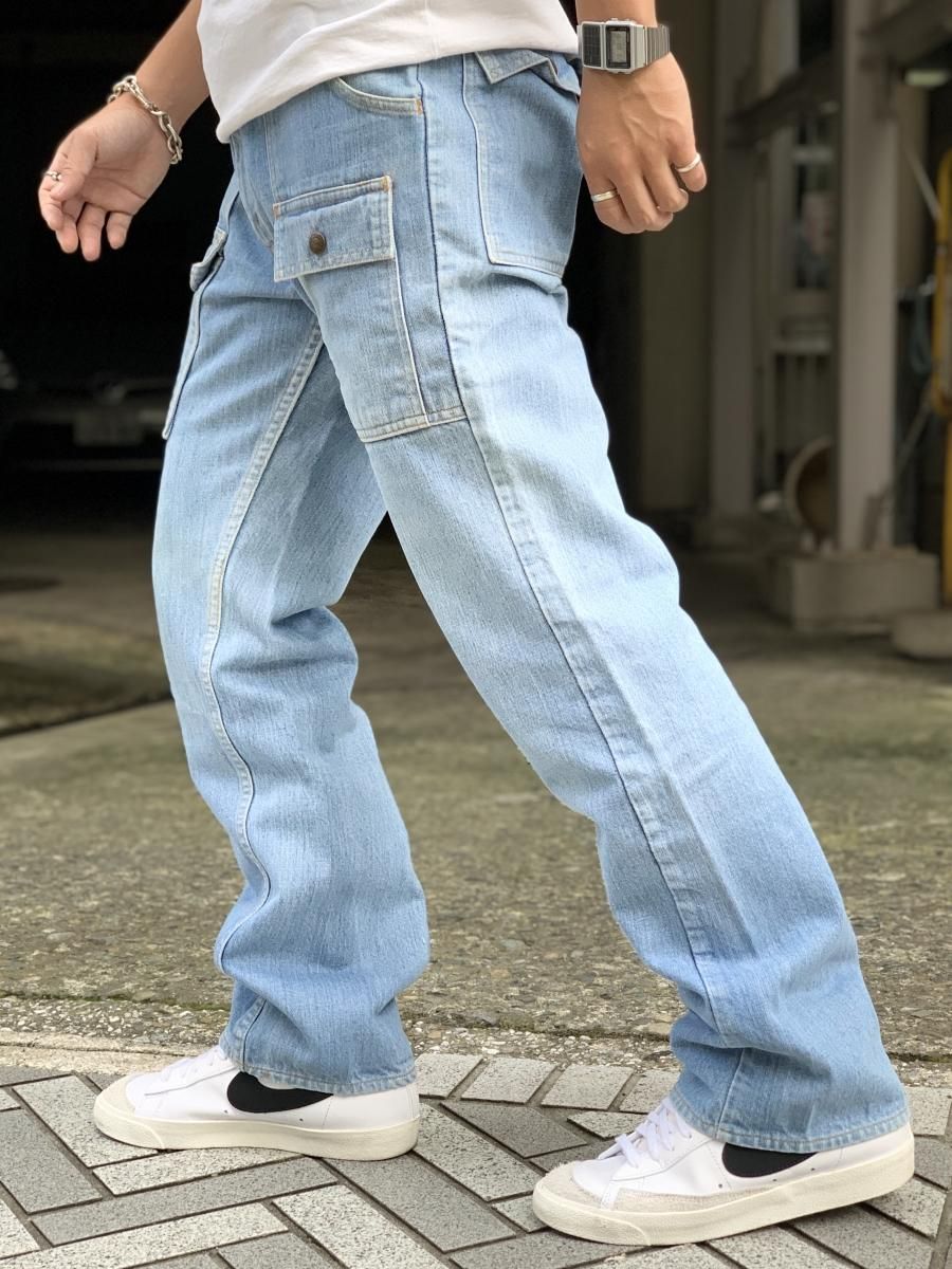 70s Levi's 22276-0216 Denim Bush Pants 薄青 W31×L30 Levis 70s Levi's 22276-0216 Denim Bush Pants 薄青 W31×L30 Levis