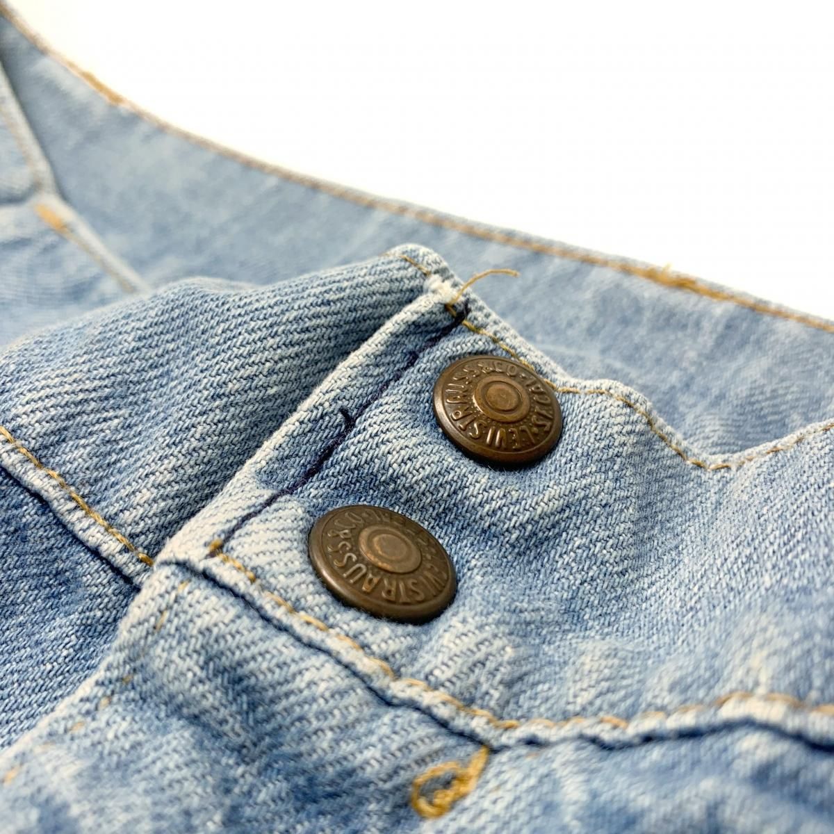 70s Levi's 22276-0216 Denim Bush Pants 薄青 W31×L30 Levis 70s Levi's 22276-0216 Denim Bush Pants 薄青 W31×L30 Levis