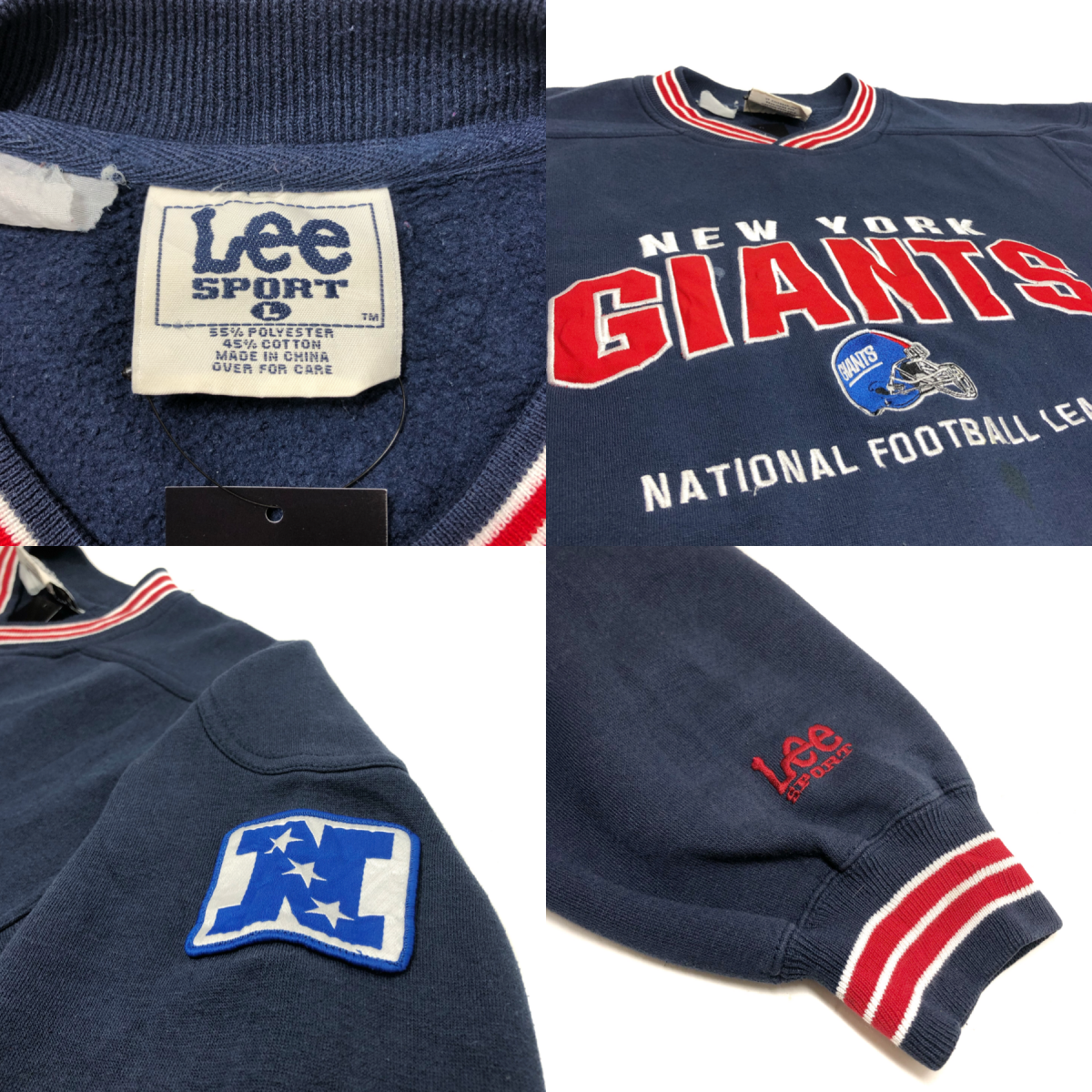 【USA】 LEE リー　NFL GIANTS ジャイアンツ スウェット