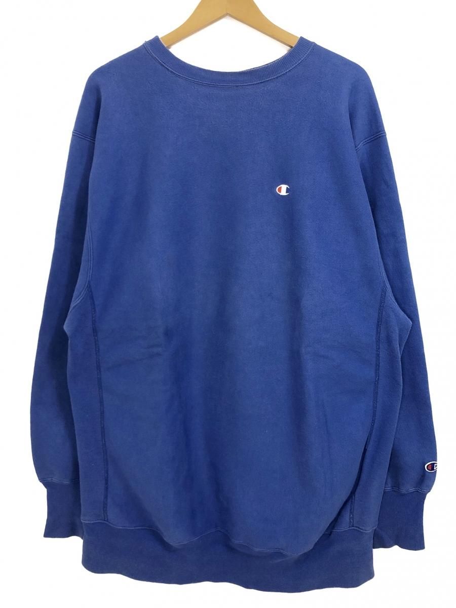 90s Champion Reverse Weave Sweatshirt 青 XXXL 刺繍タグ