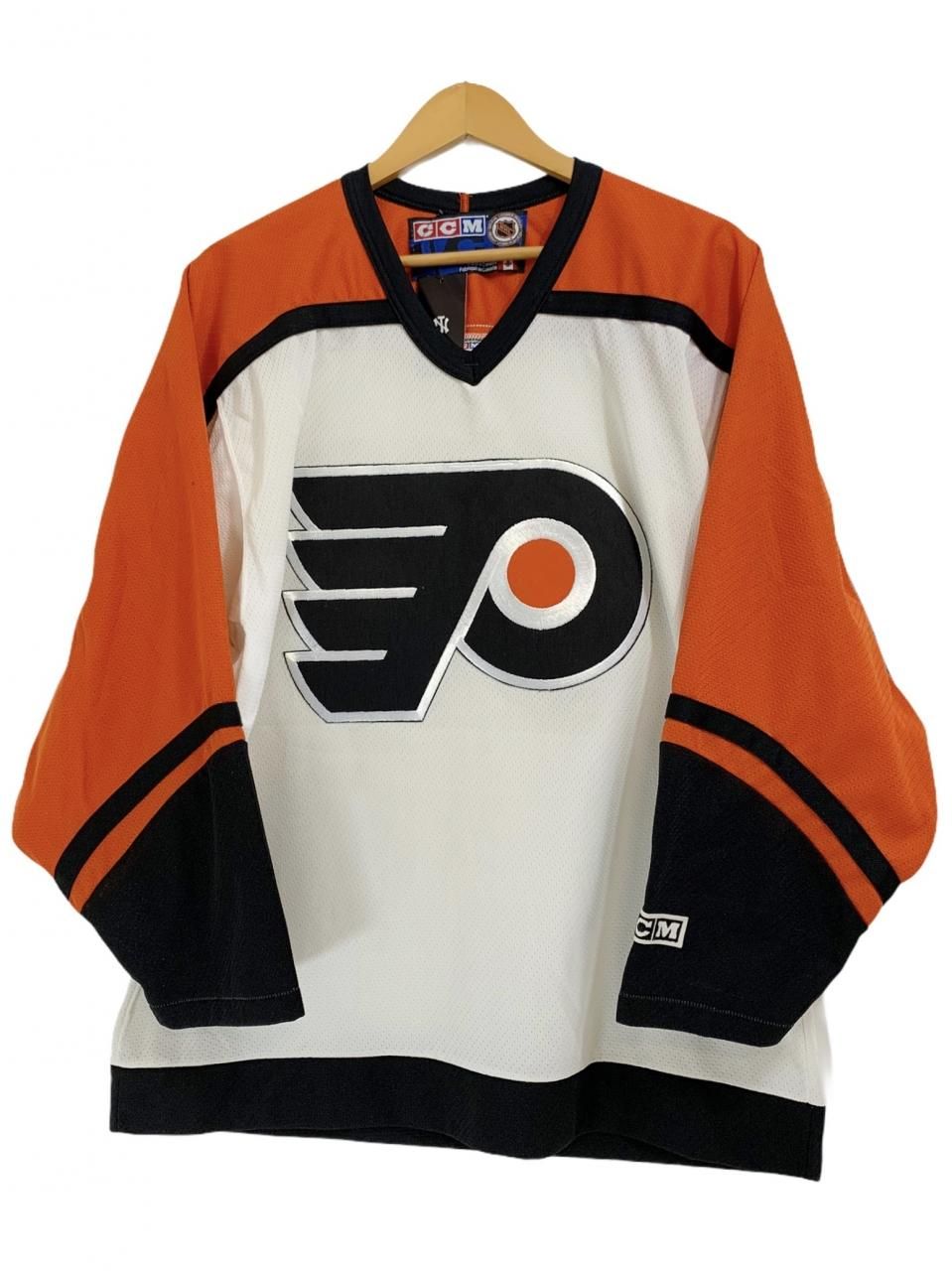 80年代 LOGO7 NHL PHILADELPHIA FLYERS フィラデルフィアフライヤーズ Vネック ゲームシャツ ホッケーシャツ メンズXL ヴィンテージ /eaa358609LOGO7特徴