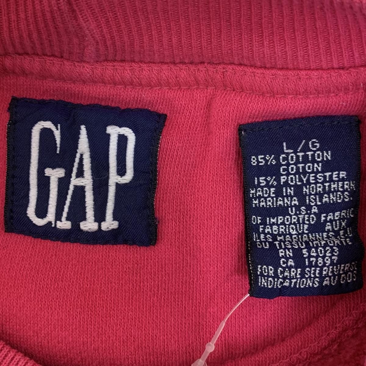 90s OLD GAP Plain Sweatshirt ピンク L オールドギャップ スウェット ...