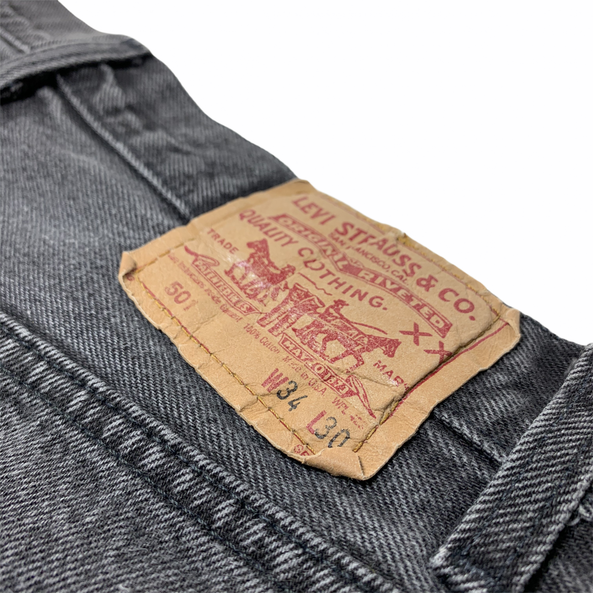 90's USA製 Levi's 501 w34 ブラック 501-0115