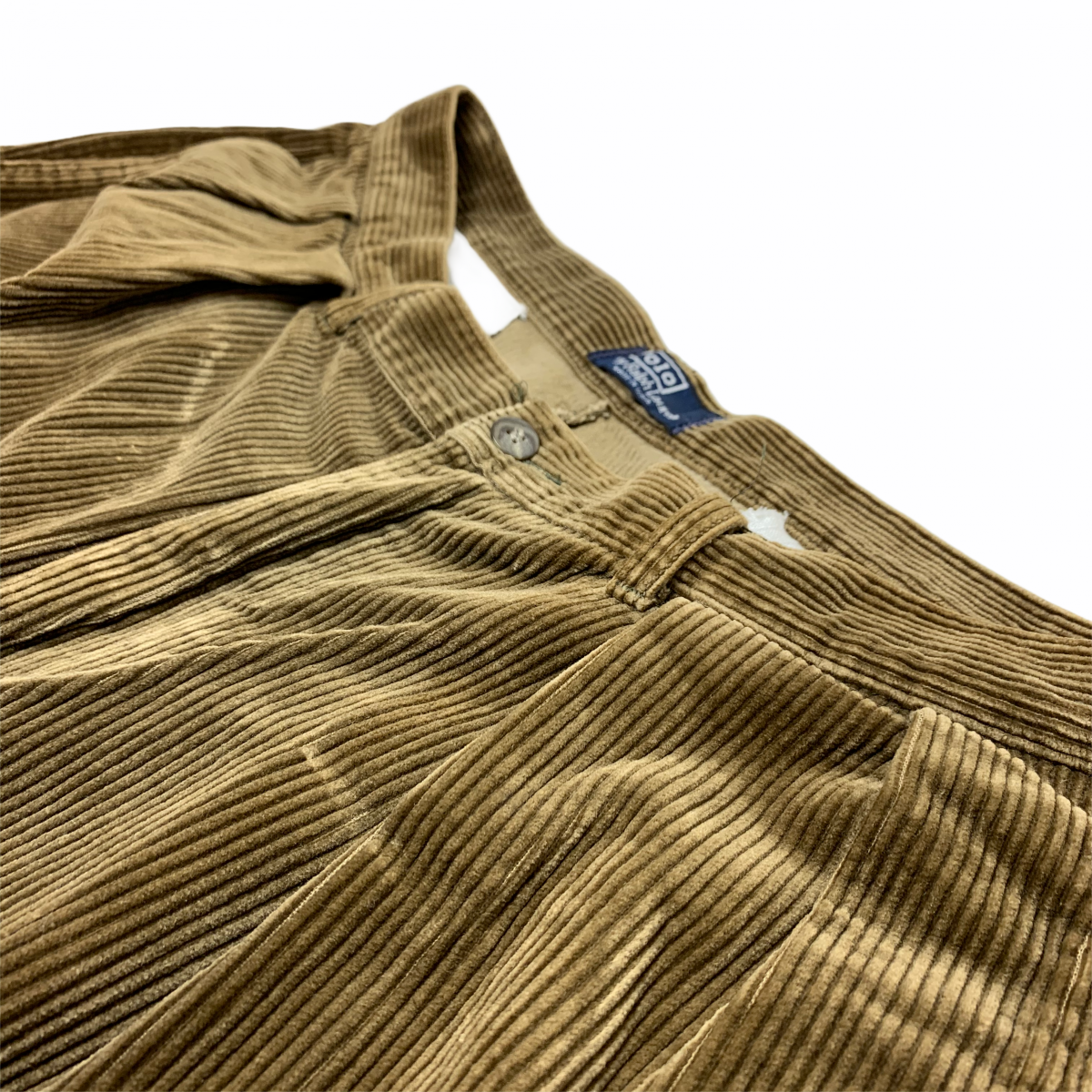 USA製 90s Polo Ralph Lauren 2 Tuck Wide Corduroy Pants 茶 USA製 90s Polo Ralph Lauren 2 Tuck Wide Corduroy Pants 茶