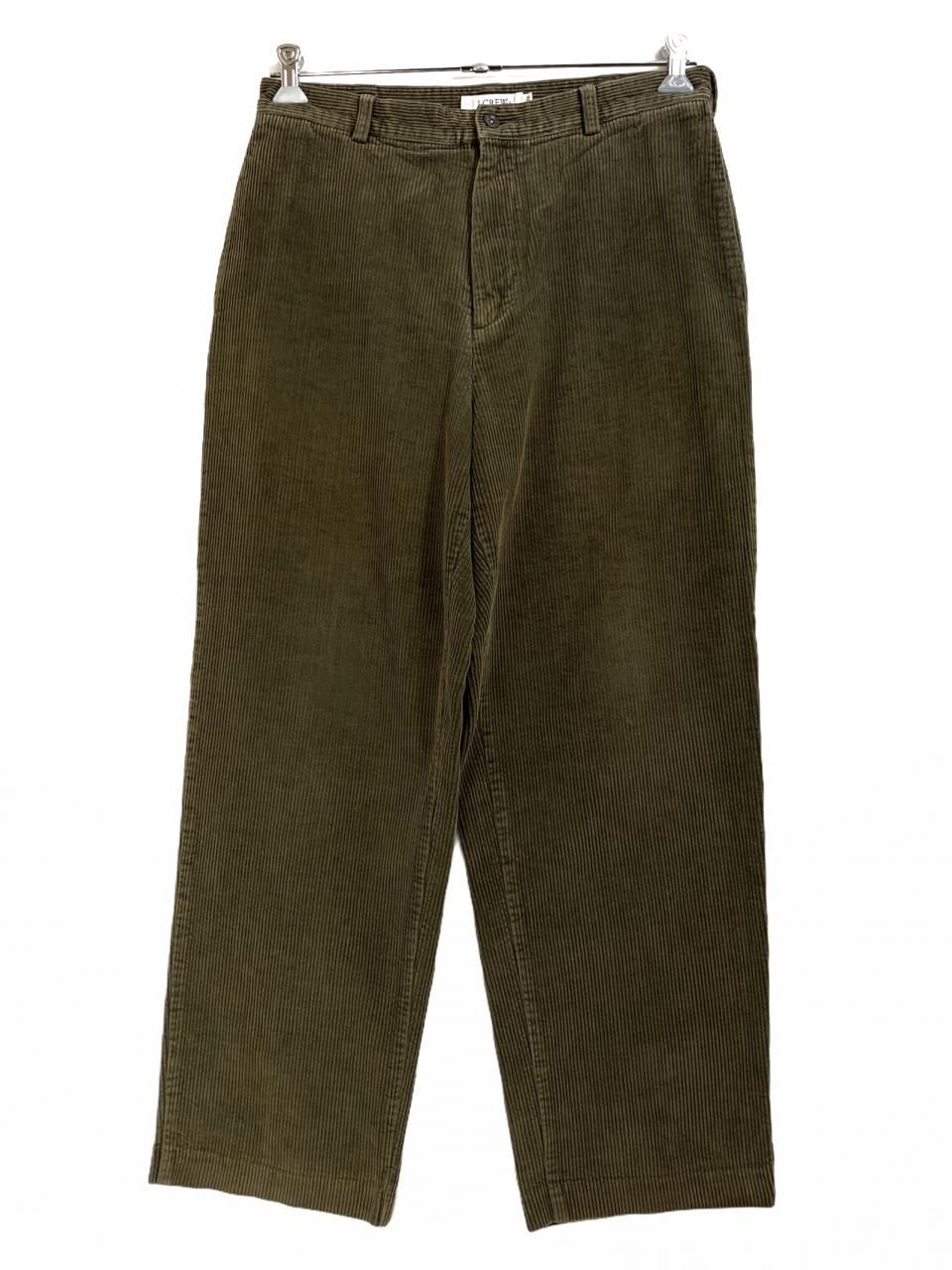 J.CREW Wide Corduroy Pants 茶 W33 ジェイクルー コーデュロイ