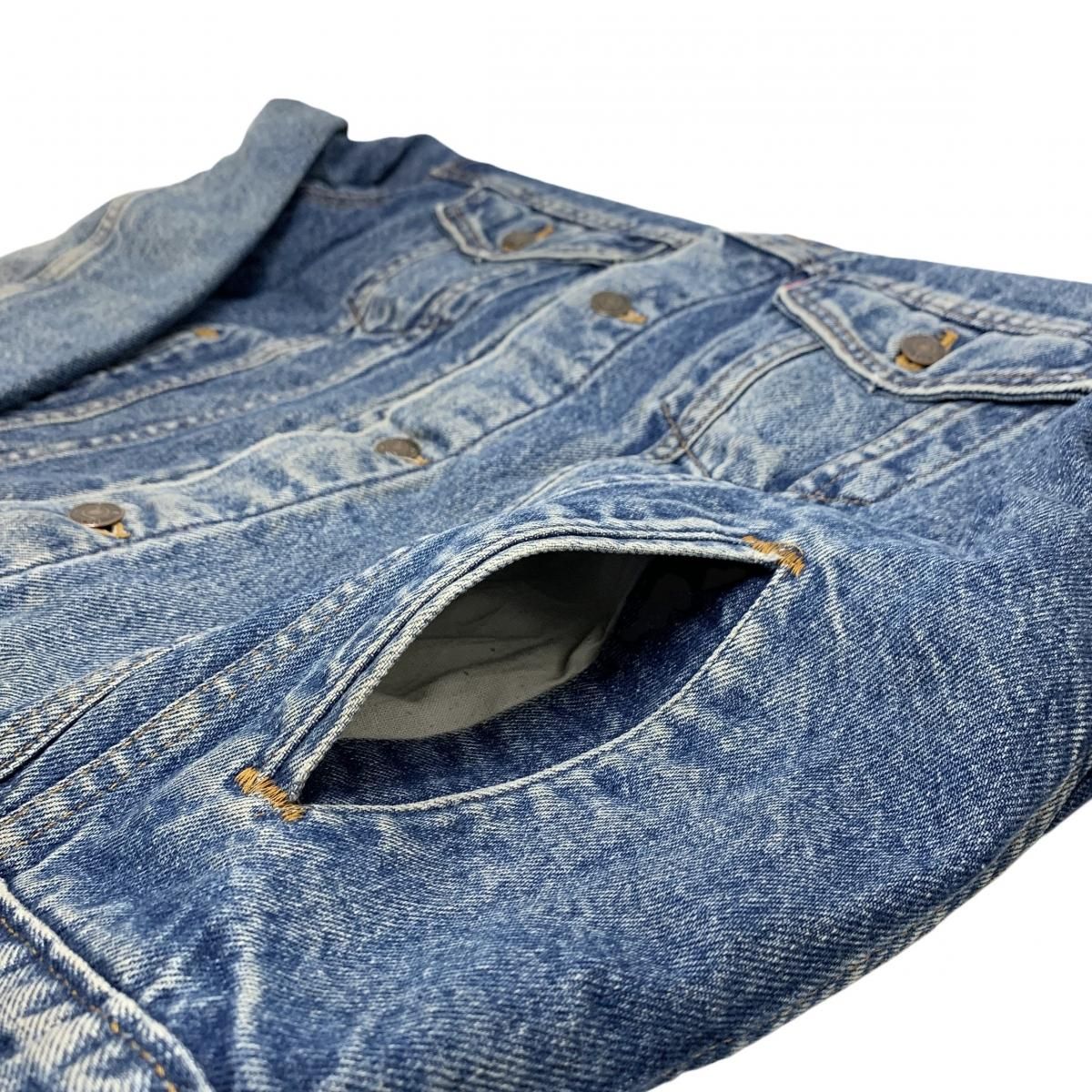 USA製 90s Levi's 71506-0316 Blanket Lined Denim Jacket 青