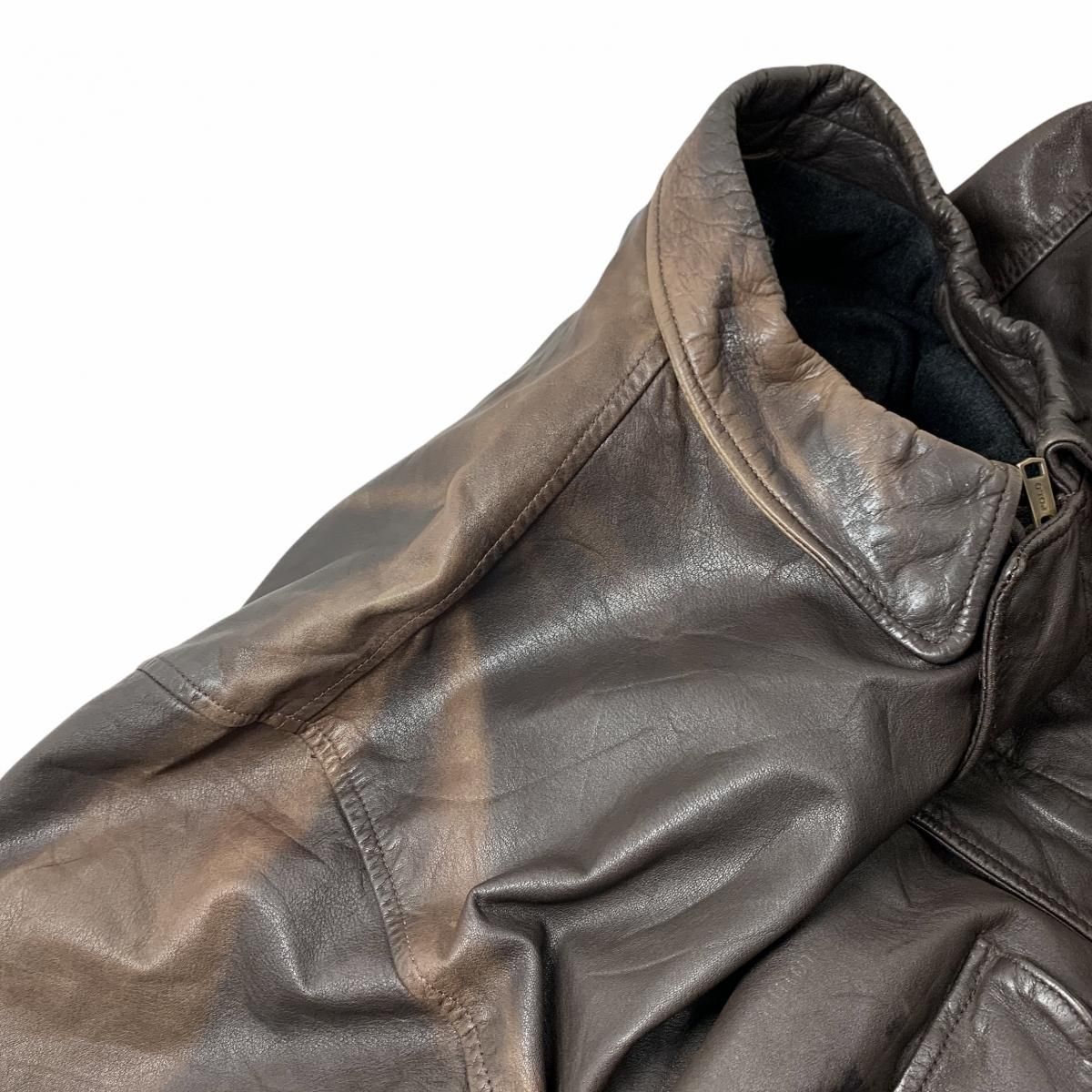 Polo Ralph Lauren Leather Flight Jacket こげ茶 XL ポロラルフ Polo Ralph Lauren Leather Flight Jacket こげ茶 XL ポロラルフ