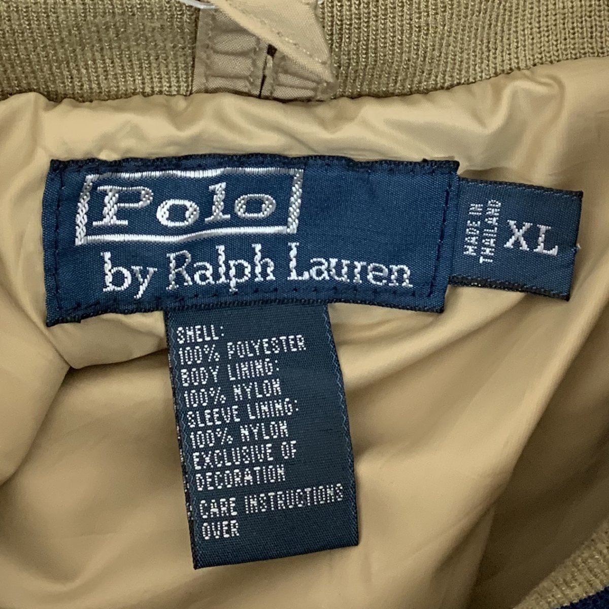 Polo Ralph Lauren Logo Nylon Jacket カーキ XL ポロラルフローレン ...