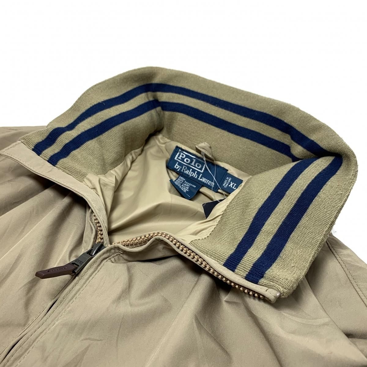 Polo Ralph Lauren Logo Nylon Jacket カーキ XL ポロラルフローレン