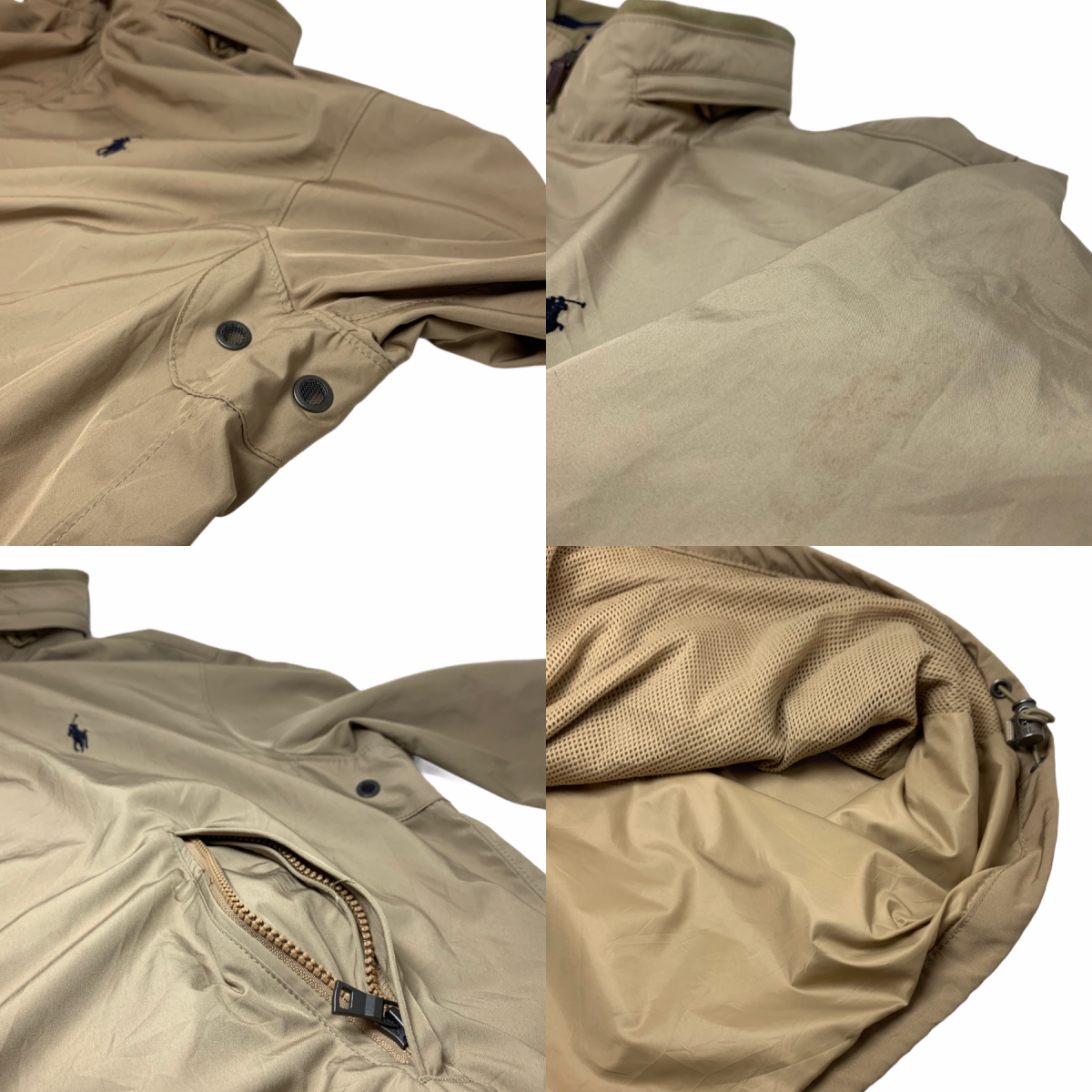 Polo Ralph Lauren Logo Nylon Jacket カーキ XL ポロラルフ Polo Ralph Lauren Logo Nylon Jacket カーキ XL ポロラルフ