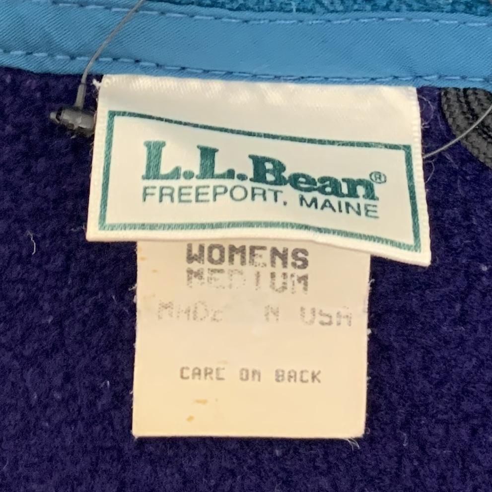 USA製 90s L.L.Bean Fleece Jacket 紫 Womens M エルエルビーン