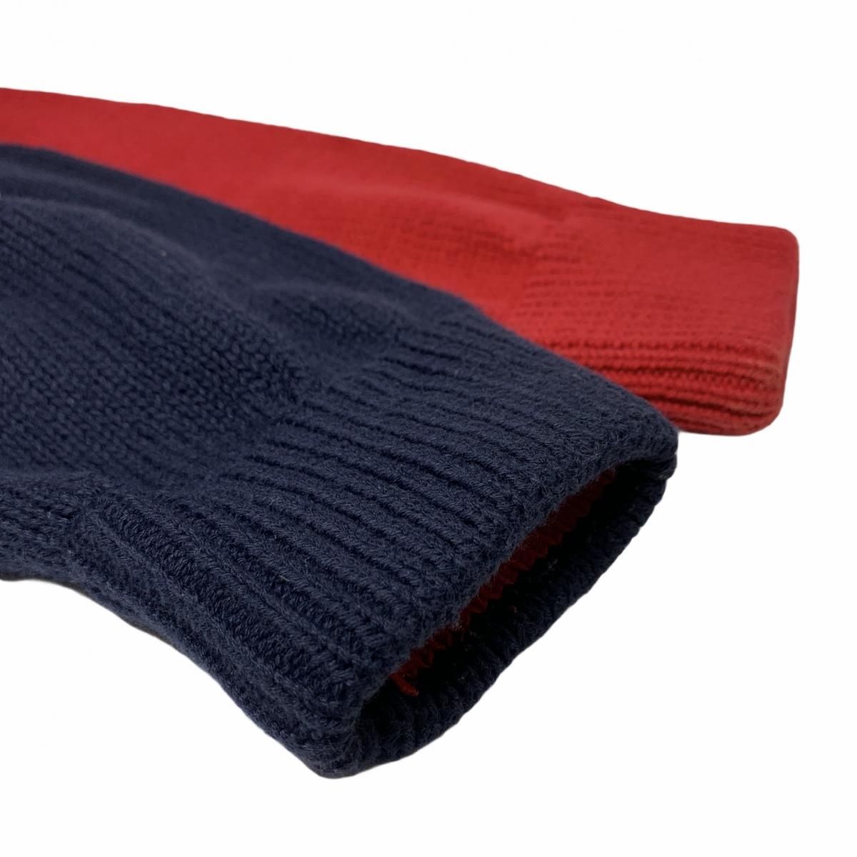 90s TOMMY HILFIGER Stripe Cotton Knit 紺赤緑 M トミー 90s TOMMY HILFIGER Stripe Cotton Knit 紺赤緑 M トミー