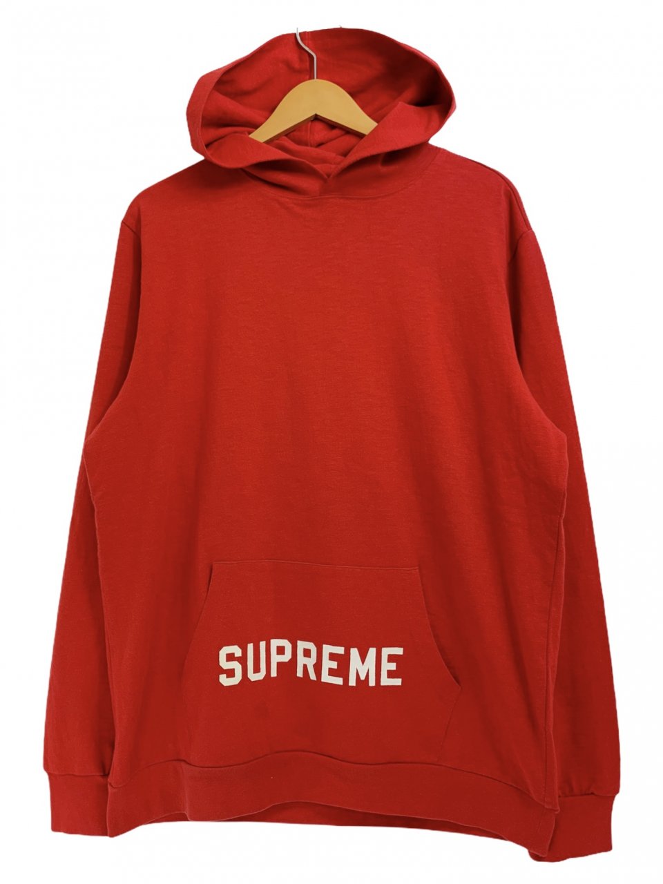 14SS SUPREME Athletic Hooded L/S Tee 赤 L シュプリーム 長袖 T