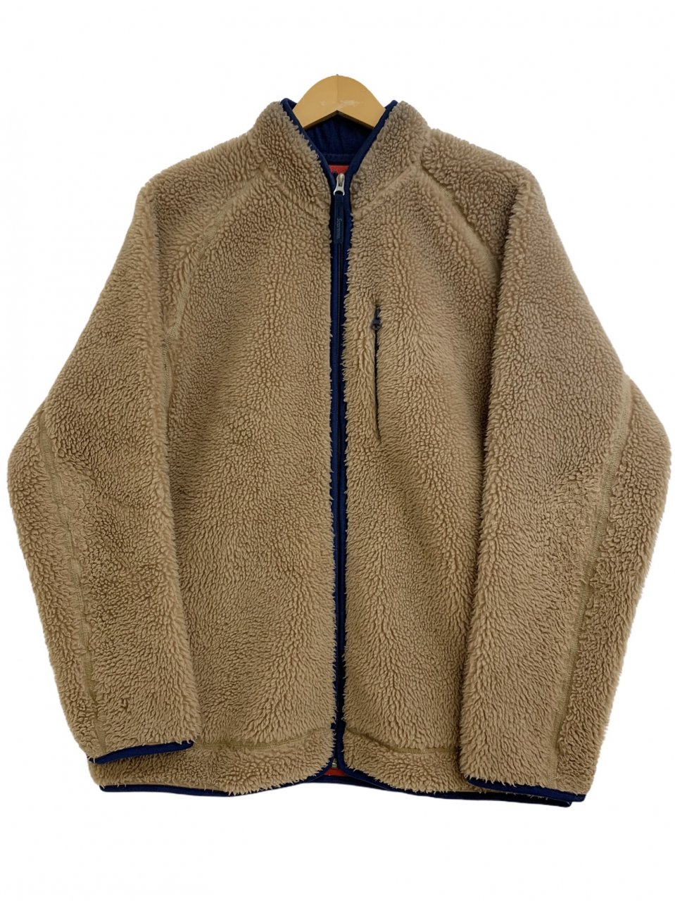90s OLD SUPREME Boa Fleece Jacket 薄茶 XL 初期 シュプリーム 