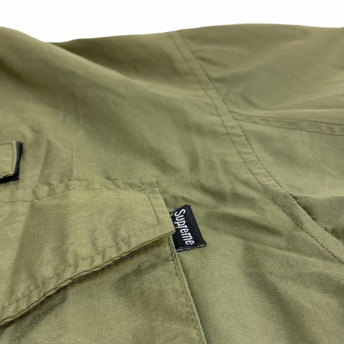 90s OLD SUPREME M-65 Type Nylon Military Jacket オリーブ L 初期