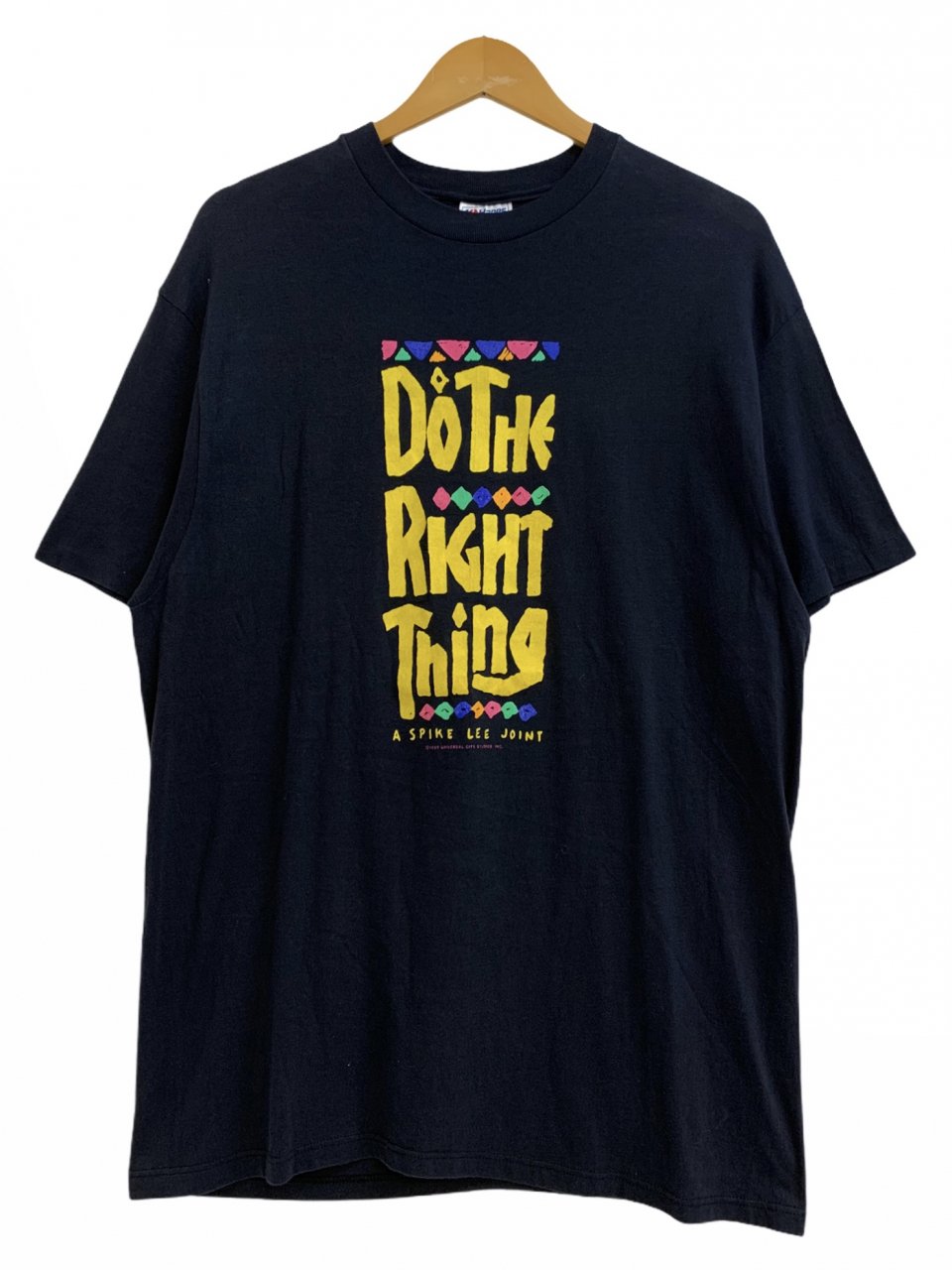 USA製 89年 DO THE RIGHT THING S/S Tee 黒 XL ドゥザライトシング 半袖 Tシャツ 映画T ムービーT SPIKE  LEE スパイクリー 40ACRES 古着 - NEWJOKE ONLINE STORE