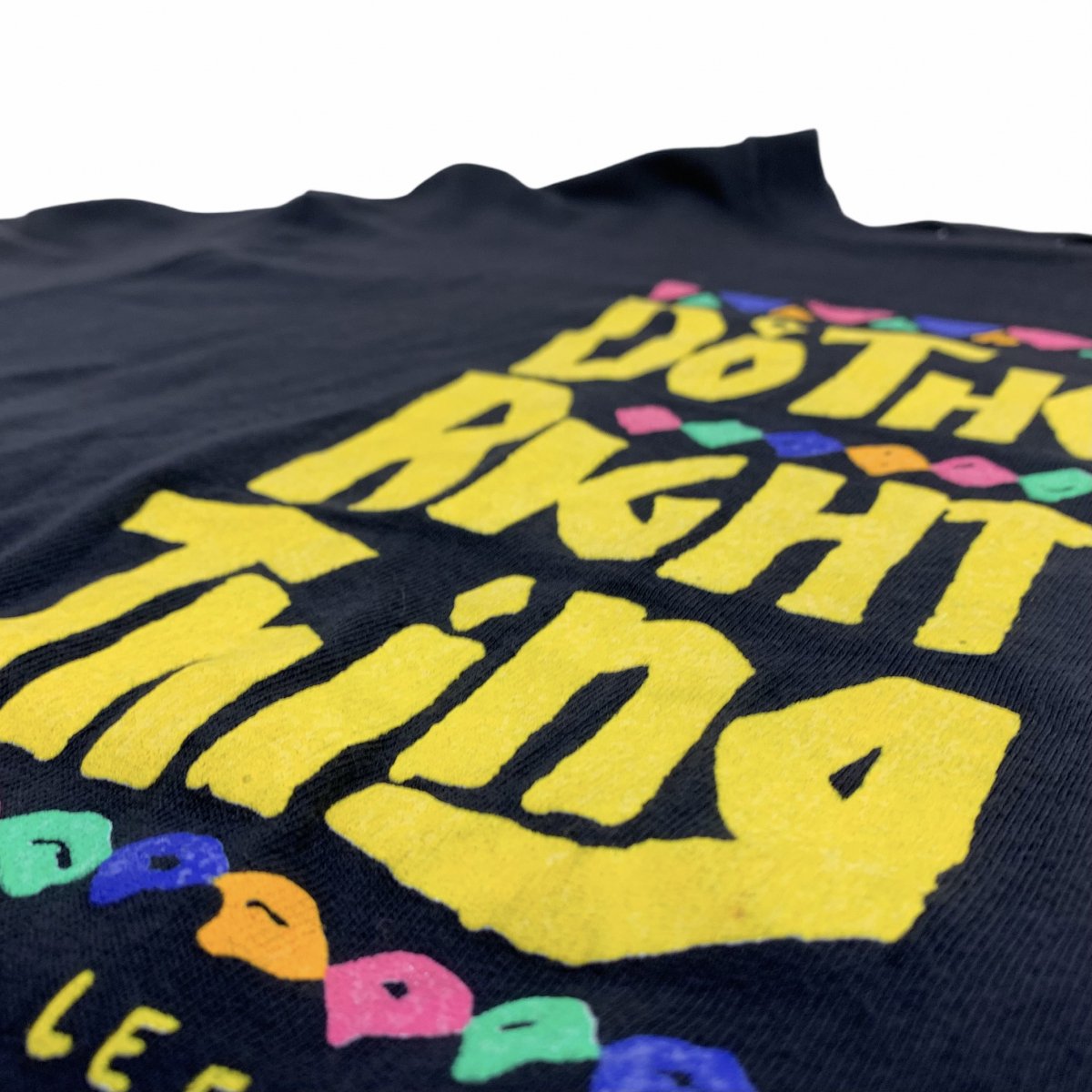 USA製 89年 DO THE RIGHT THING S/S Tee 黒 XL ドゥザライトシング