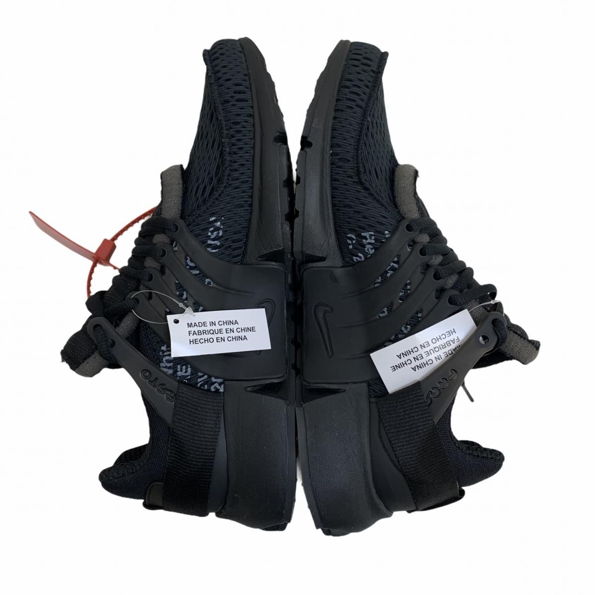 nike off-white presto 27.0 黒 ブラック