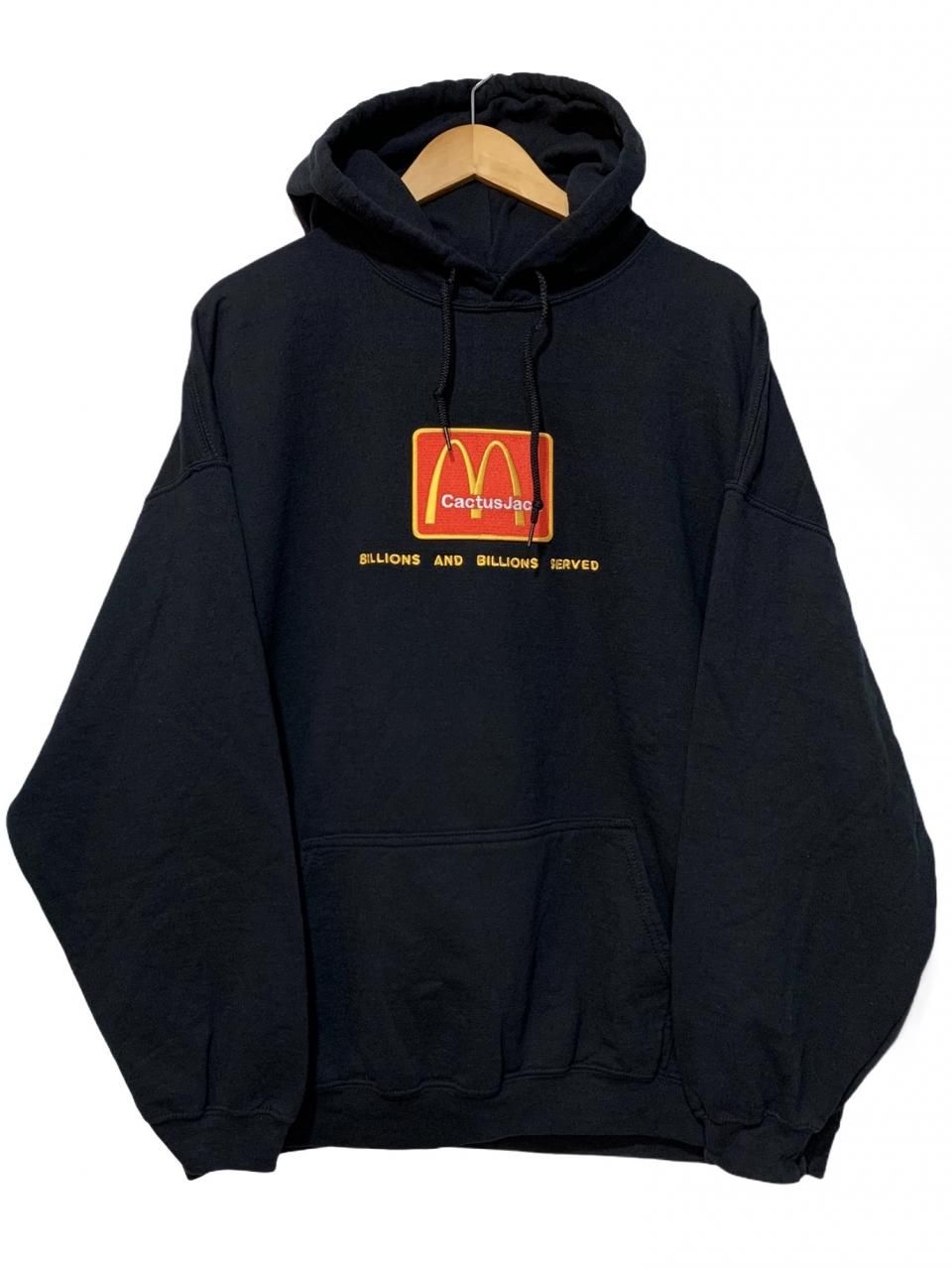 新品 CACTUS JACK × McDonald's Billions Served Hoodie (BLACK