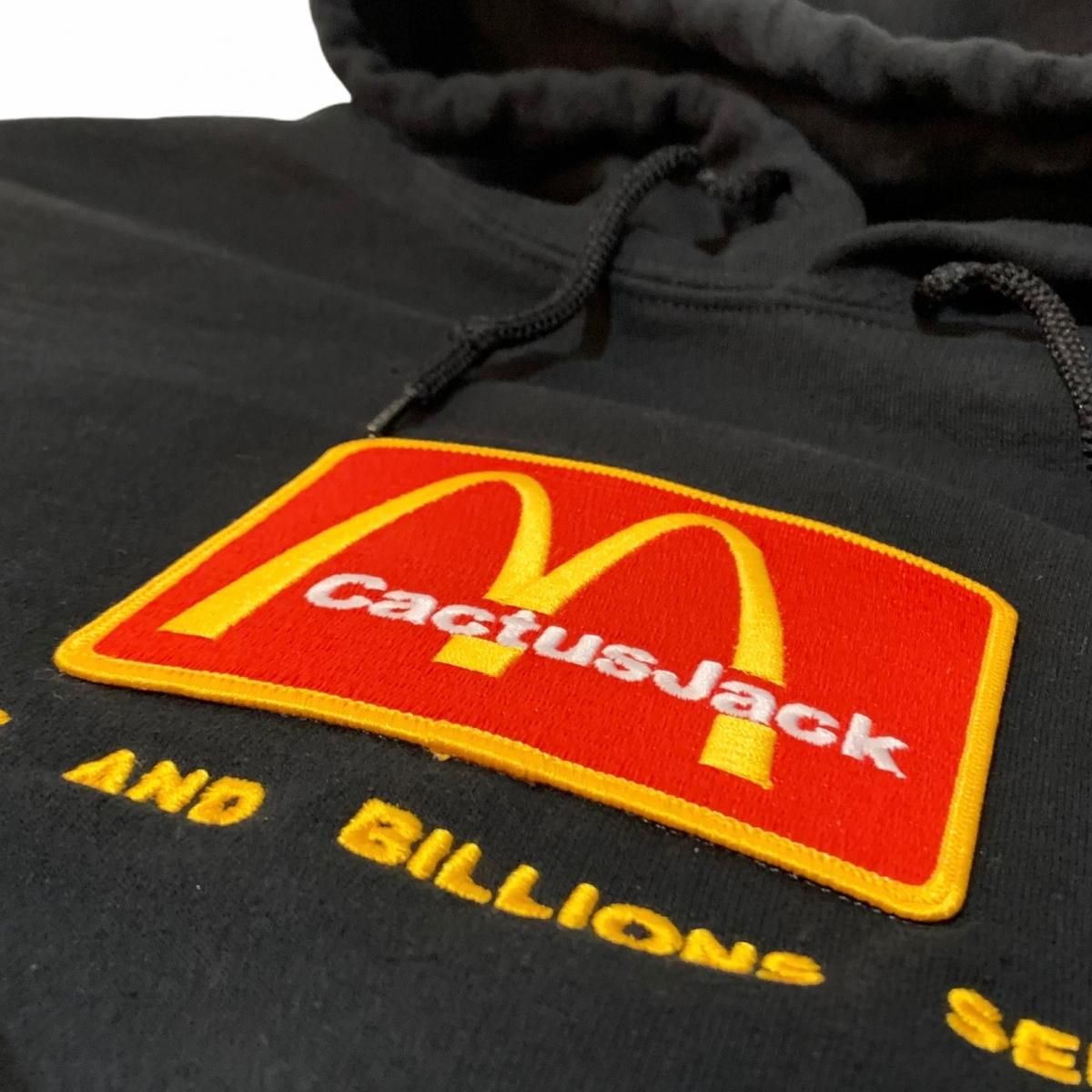 新品 CACTUS JACK × McDonald's Billions Served Hoodie (BLACK