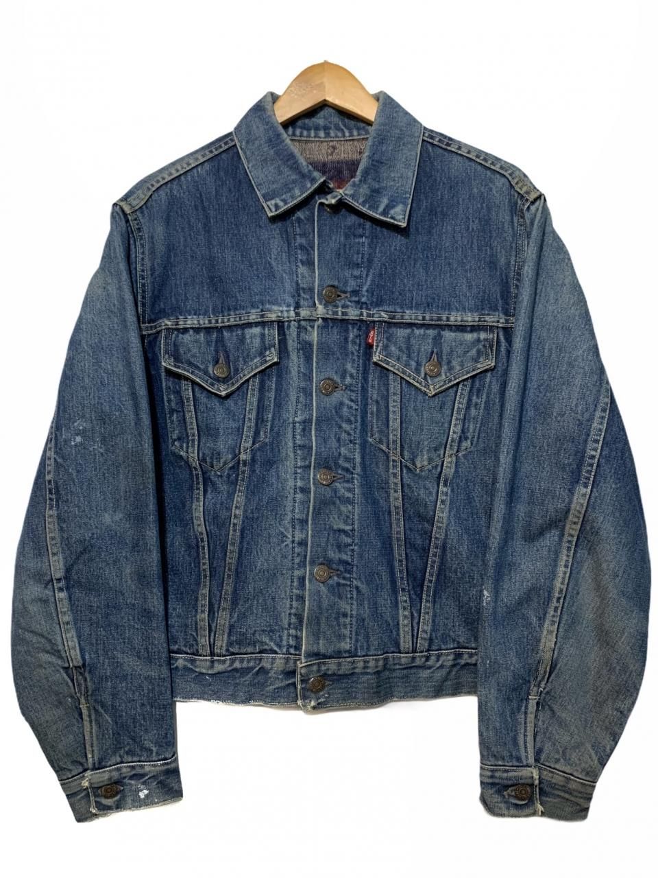 50s~60s Levi's 559XX Blanket Lining Denim Jacket 青 42~44 リーバイス Levis 3rd  デニムジャケット Gジャン 裏地 ブランケット 古着 - NEWJOKE ONLINE STORE