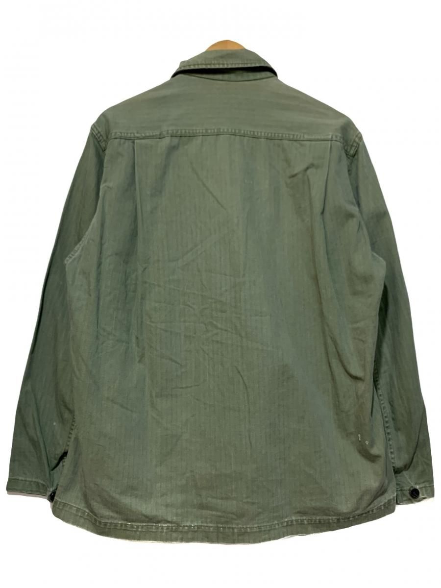 s US ARMY M HBT Jacket オリーブ R 米軍実物 M ヘリンボーン