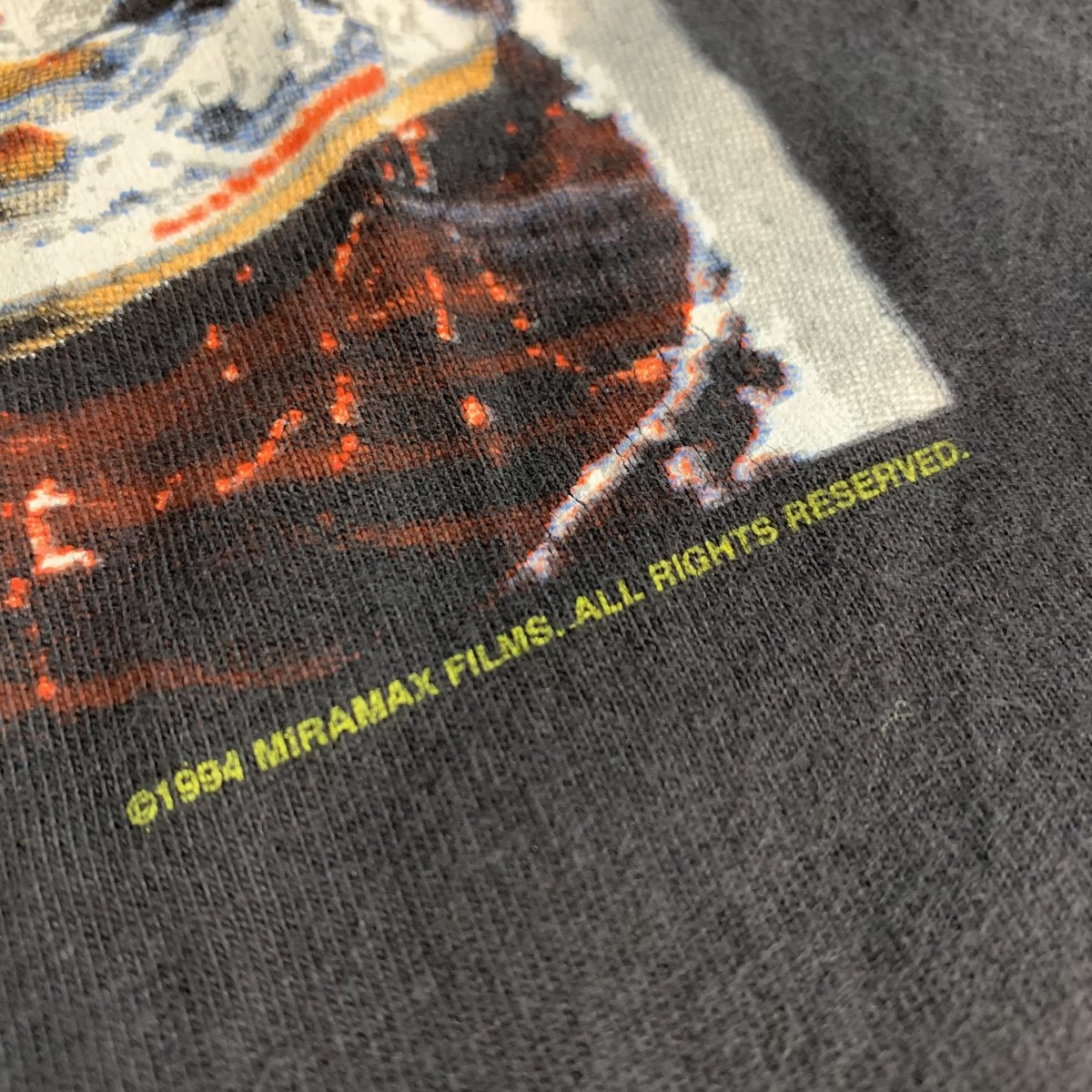 USA製 94年 PULP FICTION Print S/S Tee 黒 L 90s パルプフィクション 半袖 Tシャツ タランティーノ  ユマサーマン プリント 映画 ムービーT 1994 古着 - NEWJOKE ONLINE STORE
