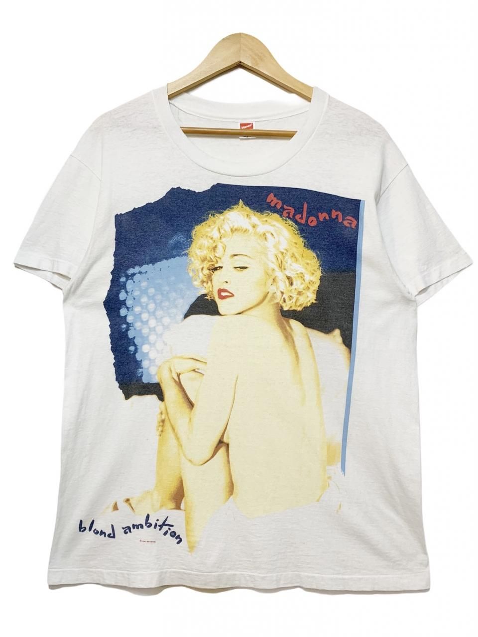 USA製 90年 MADONNA "Blond Ambition Tour" S/S Tee 白 L 90s マドンナ