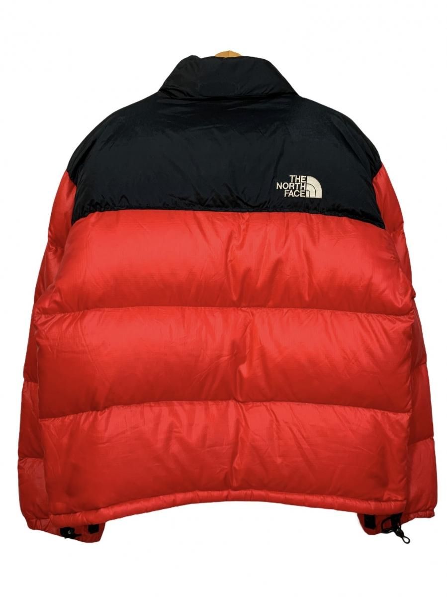 90s～00s THE NORTH FACE Nuptse Jacket 赤黒 XL ノースフェイス 