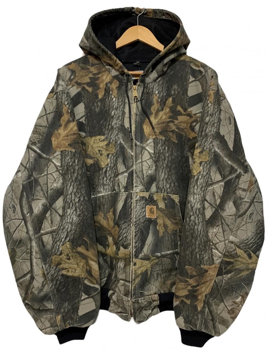 USA製 Carhartt Realtree Camo Active Jacket Thermal Lined 迷彩 XL カーハート  アクティブジャケット ダック地 リアルツリーカモ J144 古着 - NEWJOKE ONLINE STORE