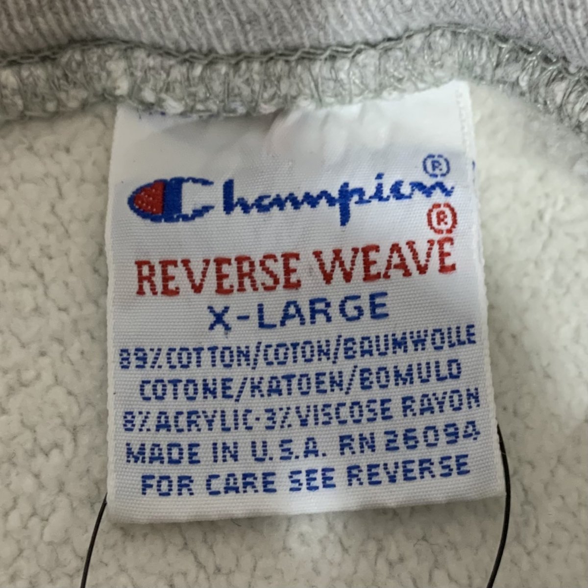 USA製 90s Champion R/W Sweatshirt 
